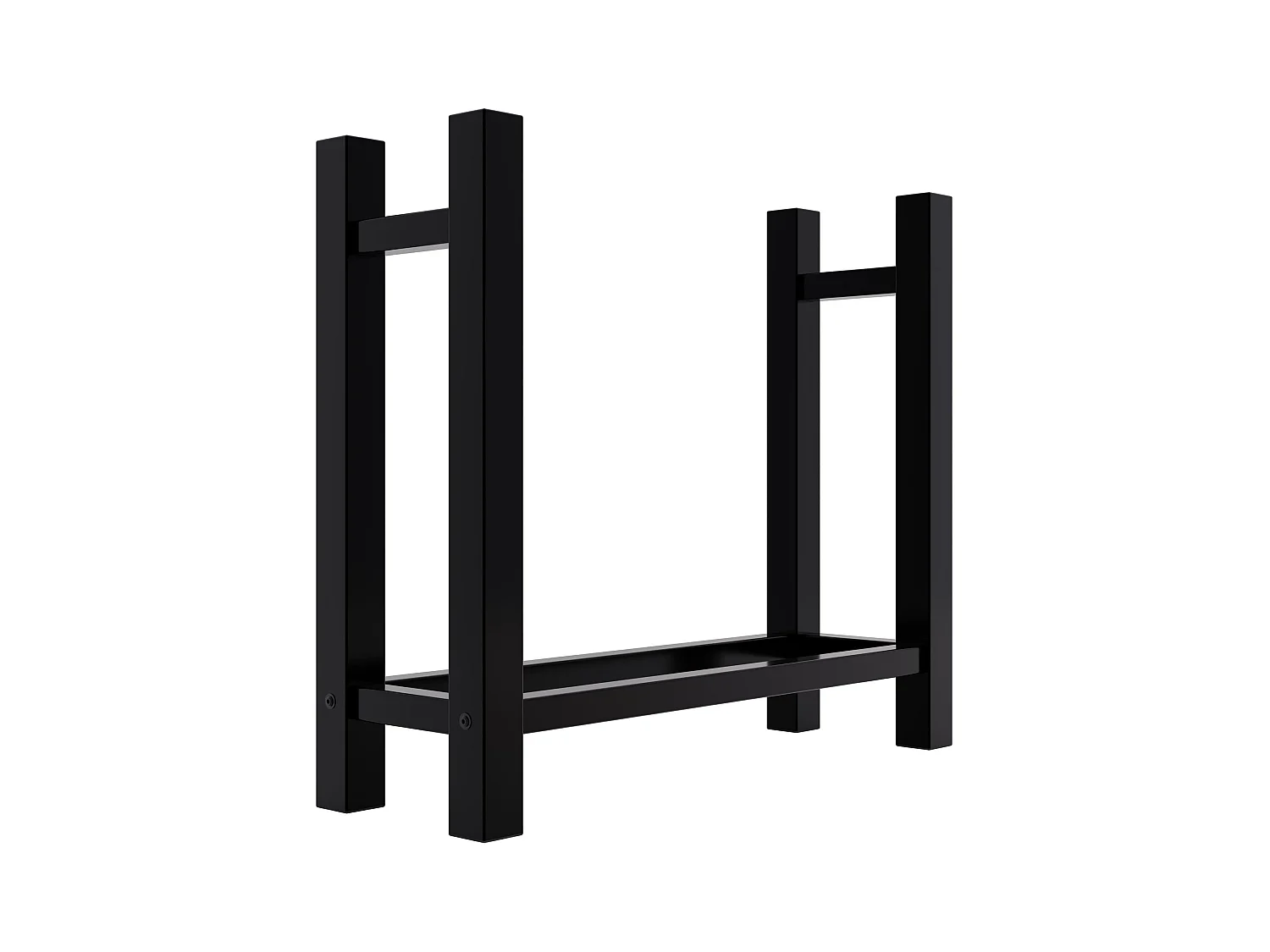 Range-bûches support bois de métal marron 80 x 30 x 80 cm 10_0003567