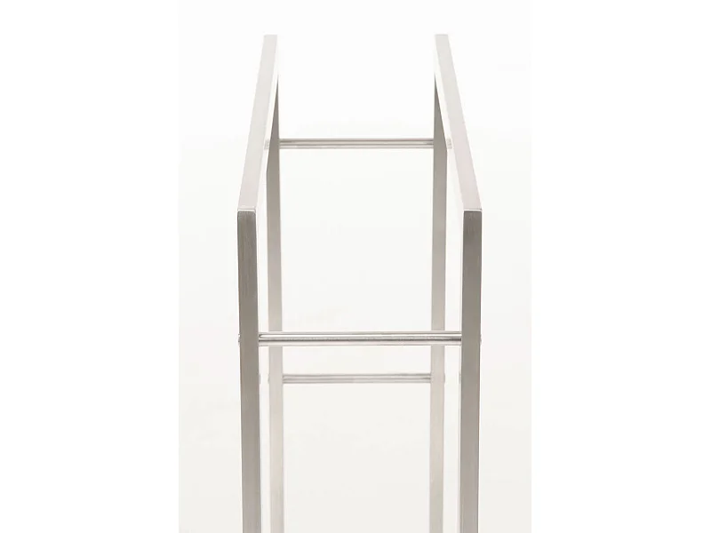 Range-bûches étagère support bois argenté 80 x 25 x 100 cm 10_0003542