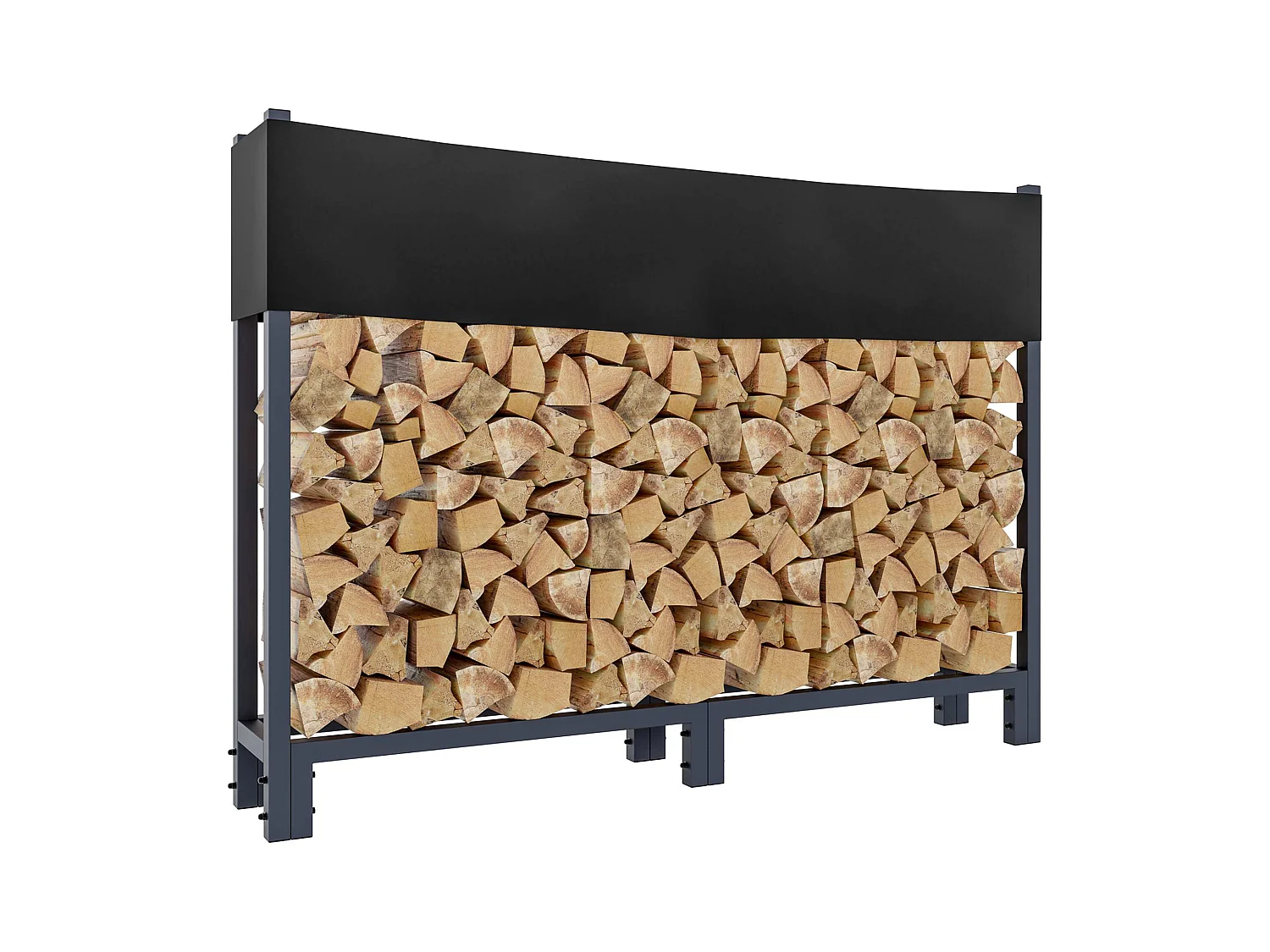 Support à bûches avec 160 x 25 x 115 cm 10_0003517