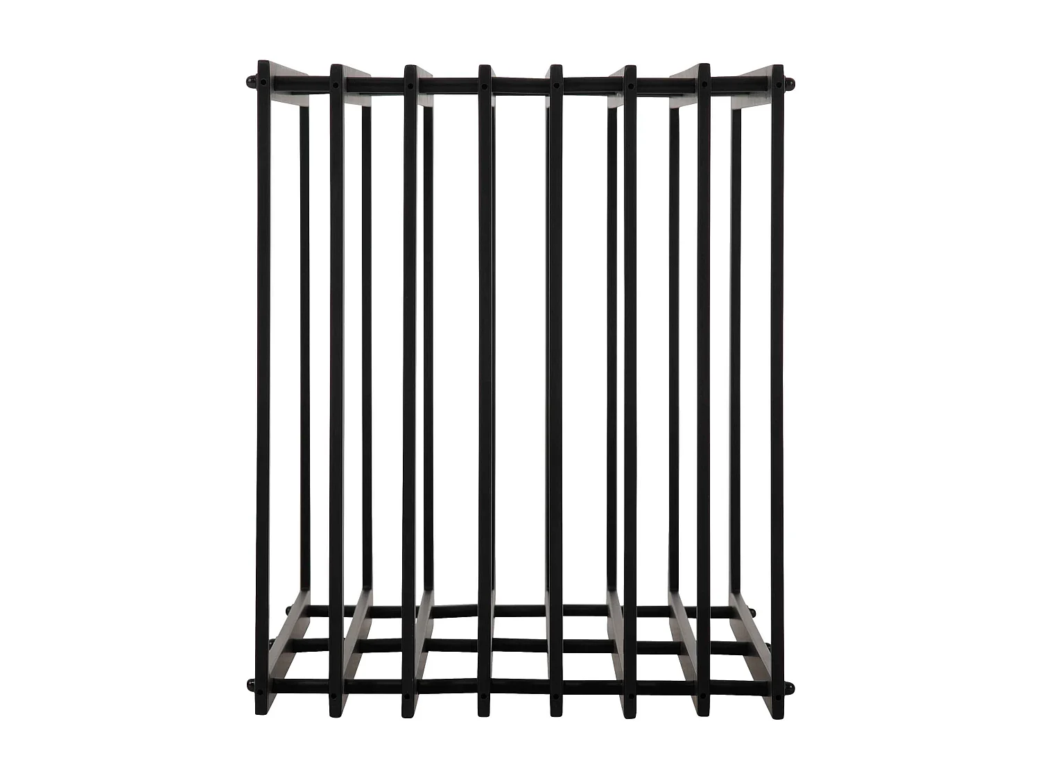 Range-bûches étagère support bois métal marron 50 x 40 x 100 cm 10_0003535