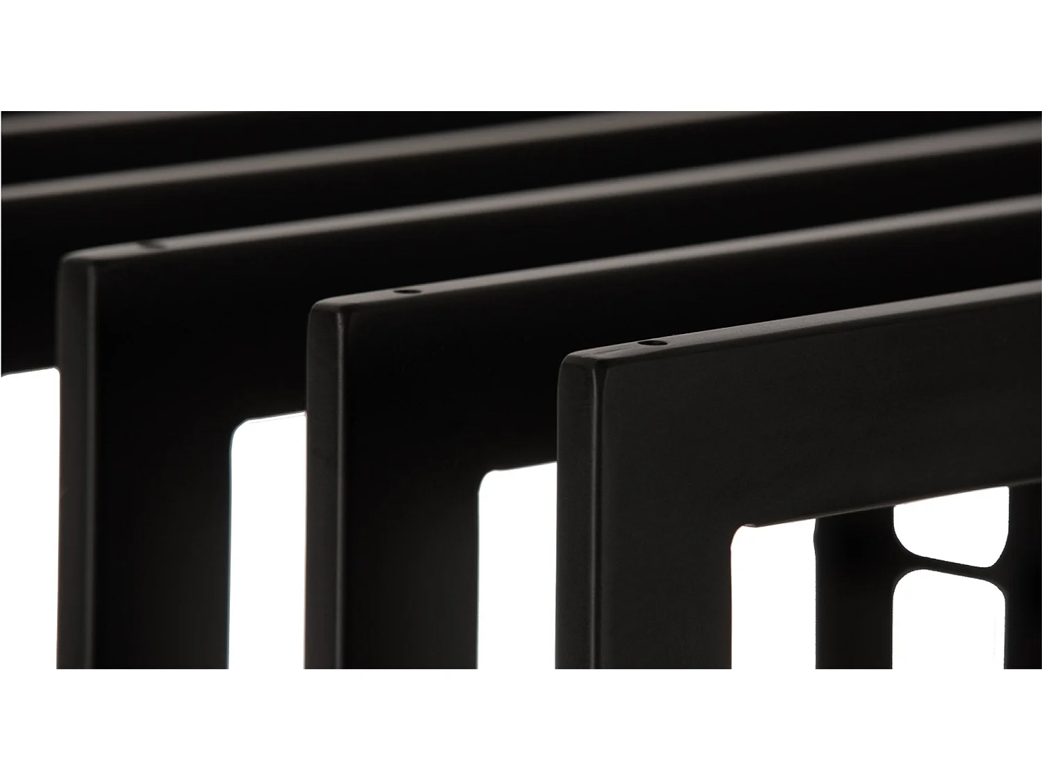 Range-bûches étagère support bois métal marron 50 x 40 x 150 cm 10_0003537