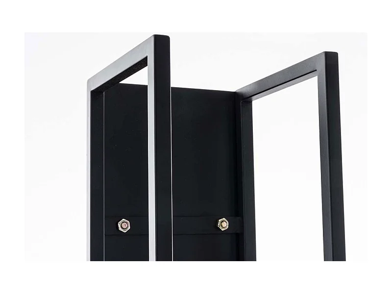 Range-bûches étagère en métal métal marron 25 x 25 x 100 cm DEC10016