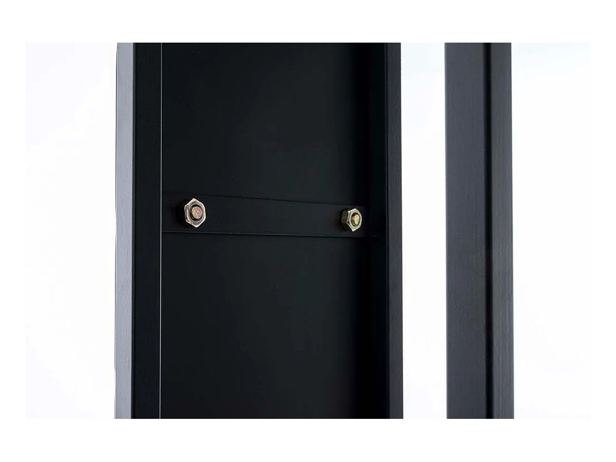 Range-bûches étagère en métal métal marron 25 x 25 x 100 cm DEC10016