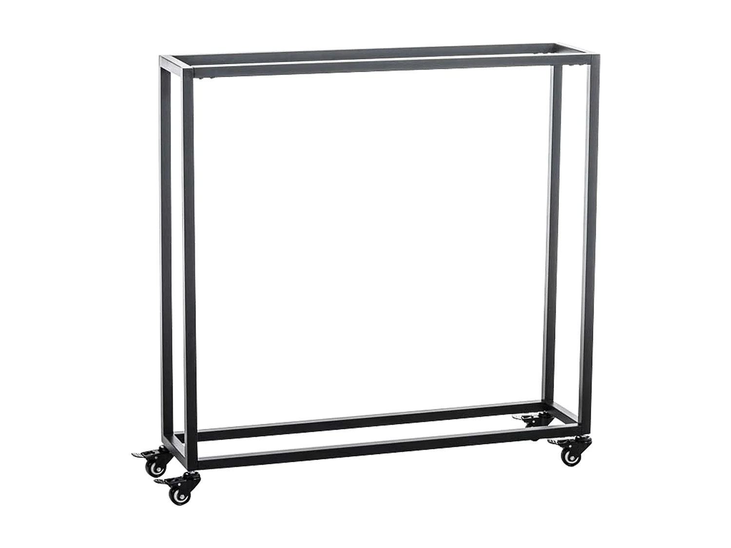 Range-bûches étagère support bois métal marron 100 x 25 x 100 cm 10_0003526