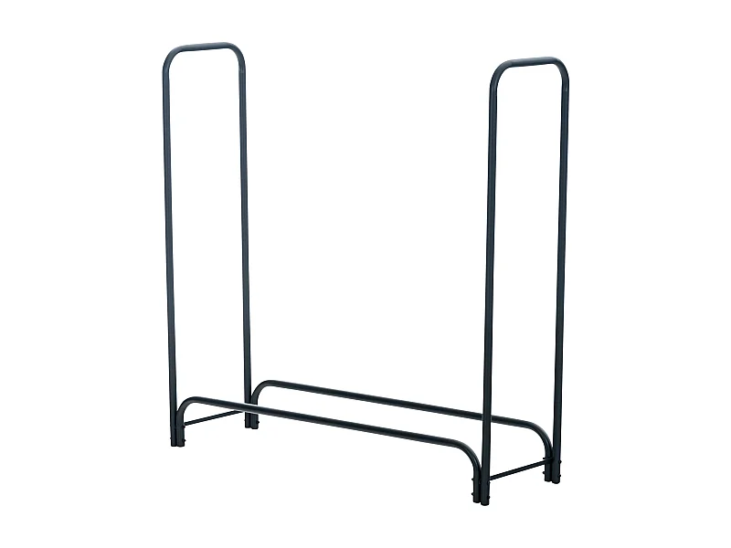 Range-bûches porte-bois de cheminée métal marron 120 x 36 x 120 cm 10_0003581