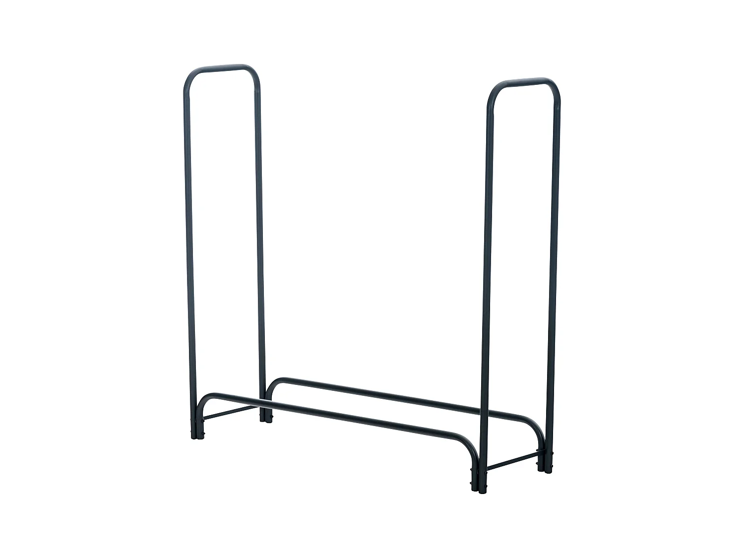 Range-bûches porte-bois de cheminée métal marron 120 x 36 x 120 cm 10_0003581