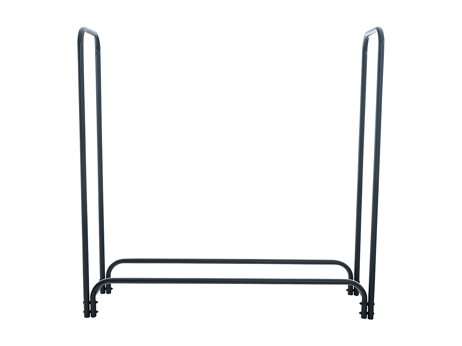 Range-bûches porte-bois de cheminée métal marron 120 x 36 x 120 cm 10_0003581