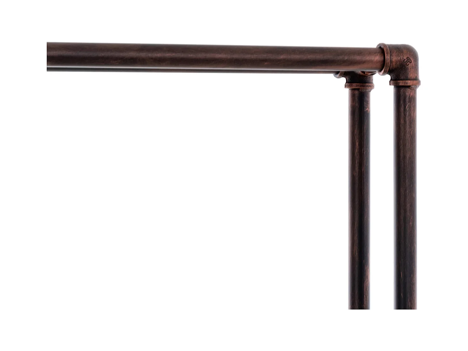 Range-bûches porte-bois de cheminée métal marron 178 x 25 x 178 cm 10_0003580
