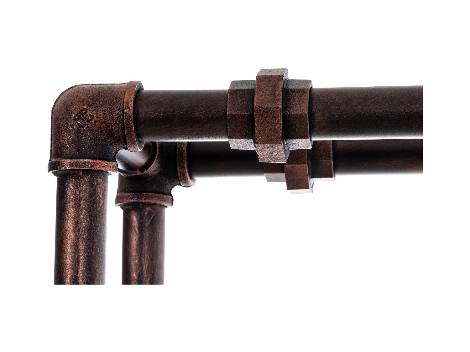 Range-bûches porte-bois de cheminée métal marron 178 x 25 x 178 cm 10_0003580