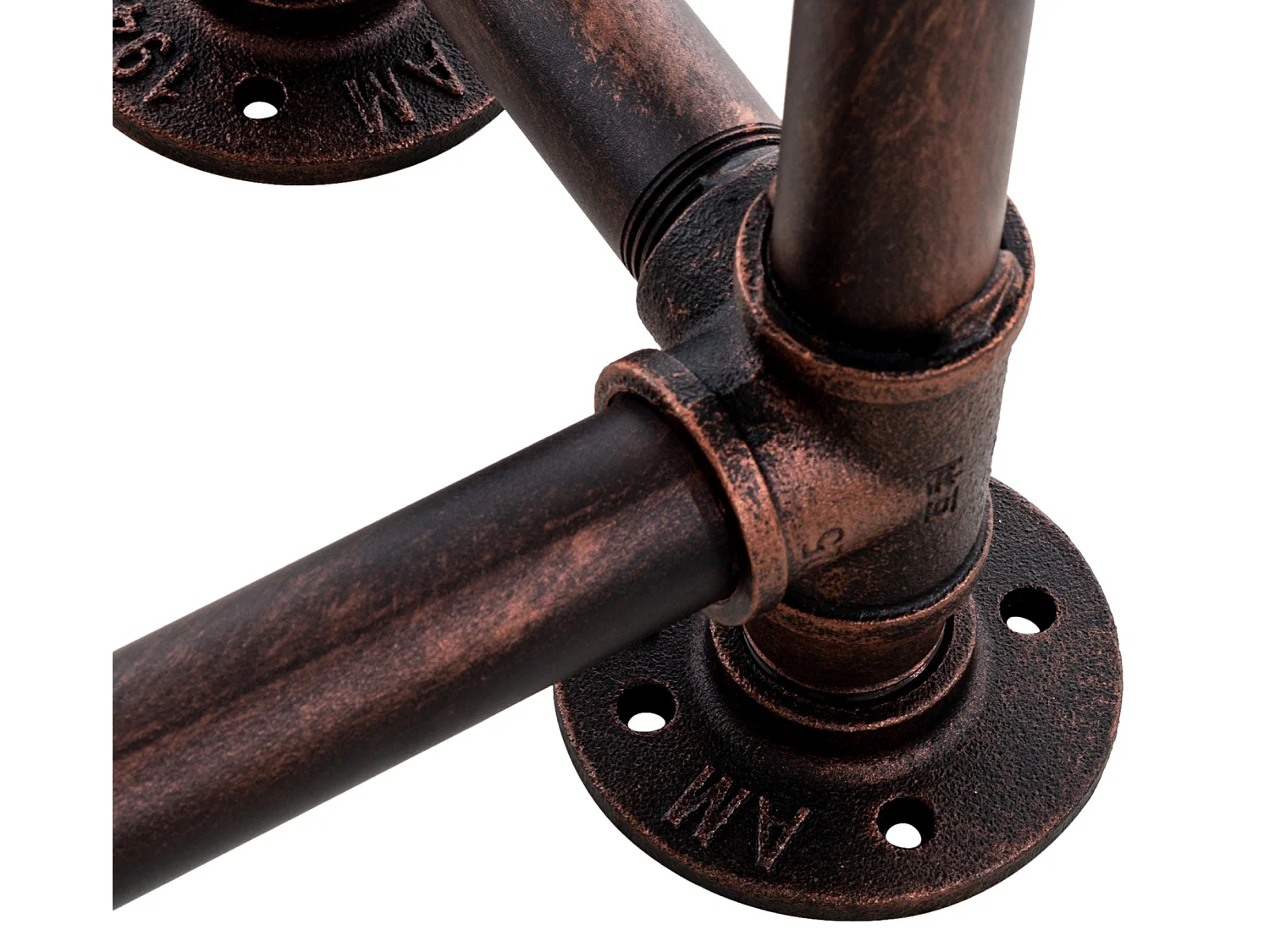 Range-bûches porte-bois de cheminée métal marron 178 x 25 x 178 cm 10_0003580