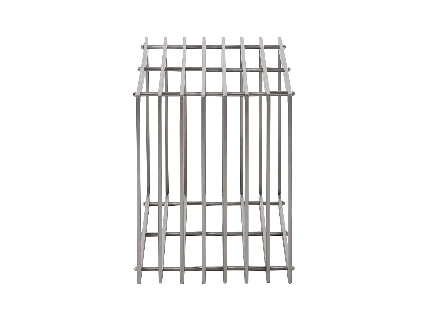 Range-bûches étagère support bois argenté 50 x 40 x 150 cm 10_0003538