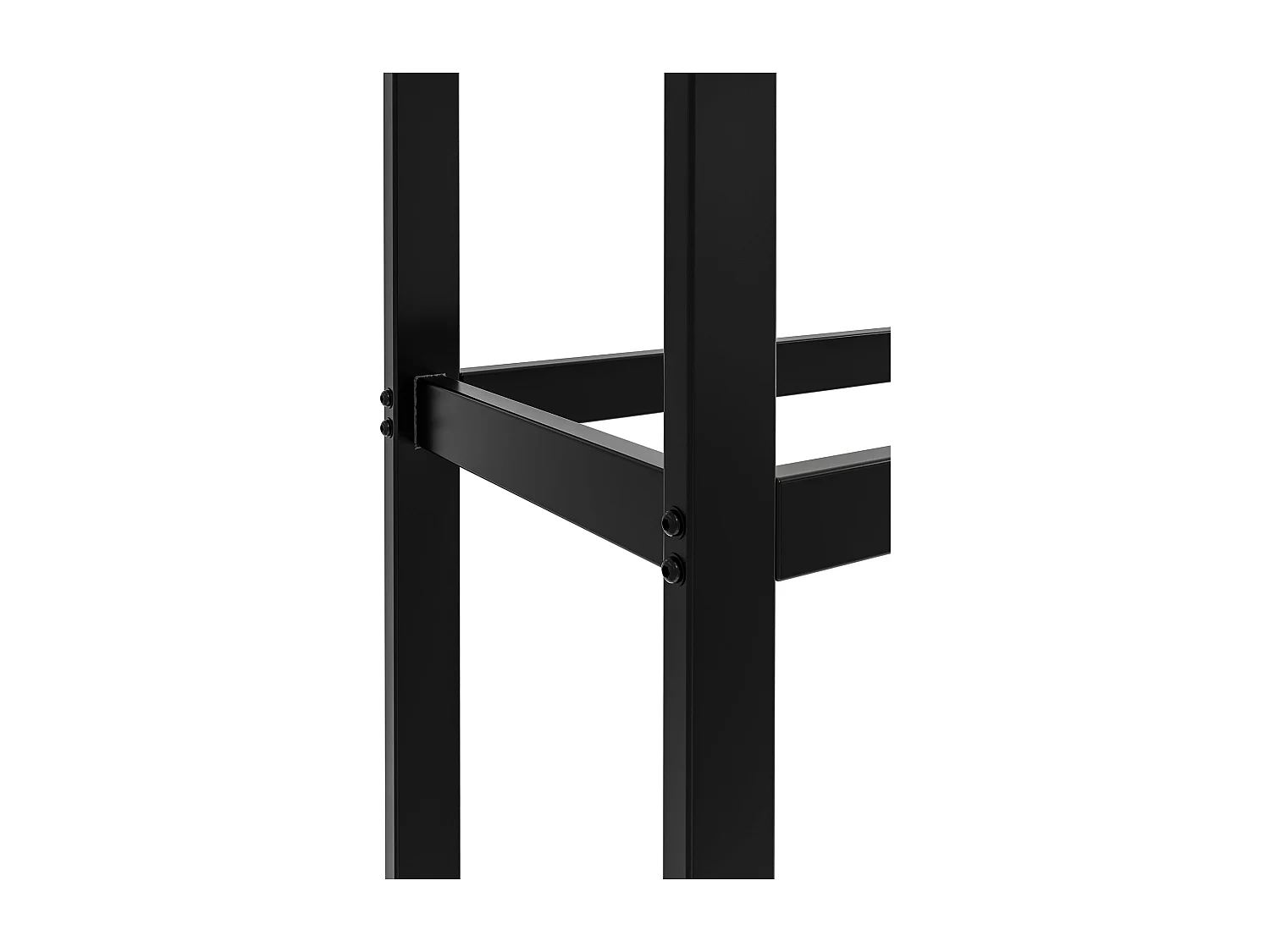 Range-bûches 2 niveaux étagère métal marron 75 x 25 x 150 cm 10_0003575