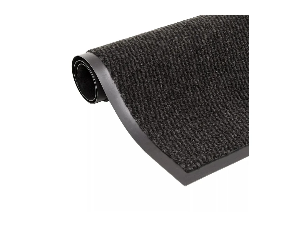 Paillasson rectangulaire 90 x noire 90 x 150 x cm DEC023102