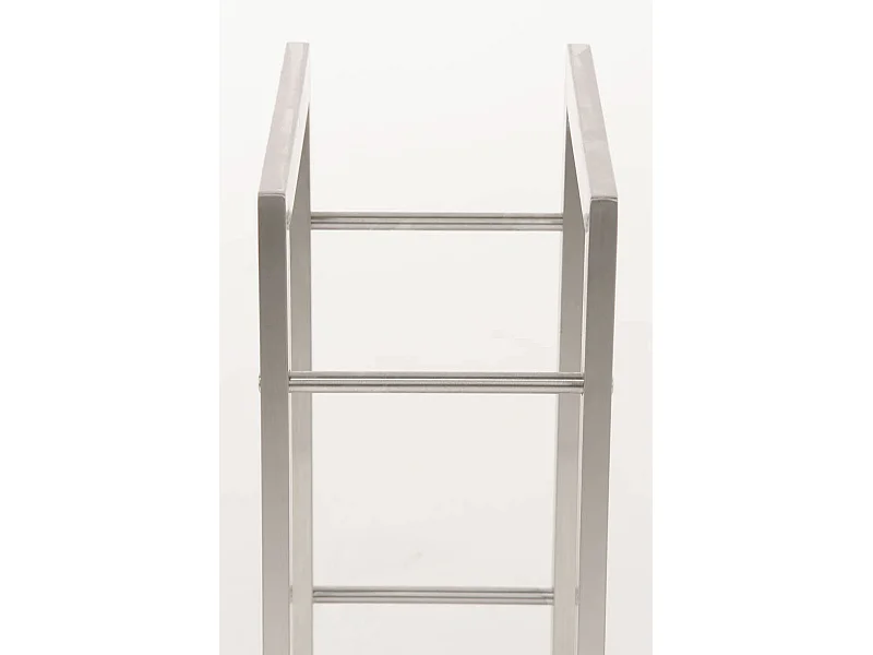 Range-bûches étagère support bois argenté 60 x 25 x 100 cm 10_0003539