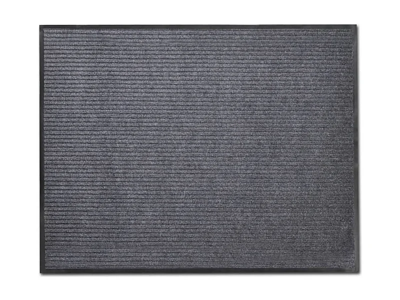Tapis d'entrée paillasson PVC PVC grise 150 x 90 x cm DEC023123