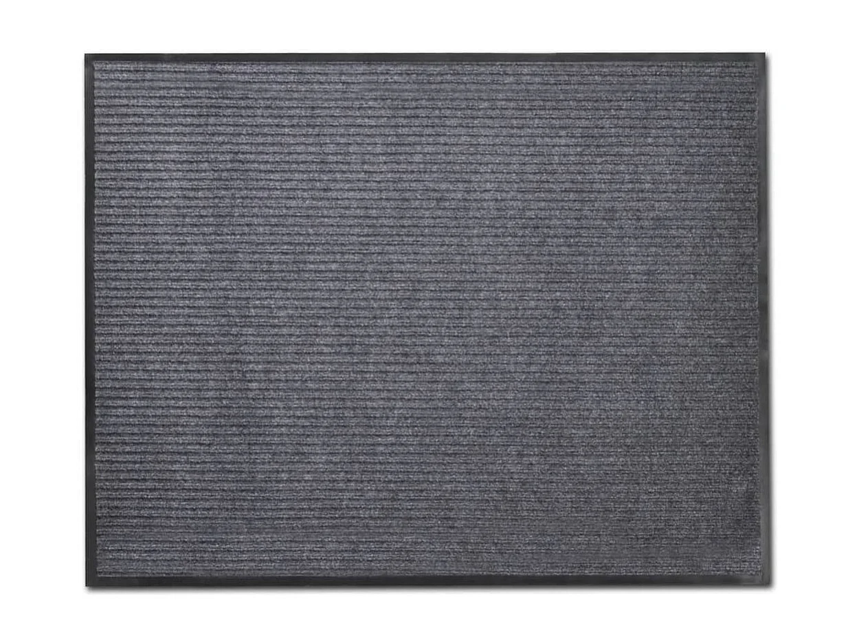 Tapis d'entrée paillasson PVC PVC grise 150 x 90 x cm DEC023123
