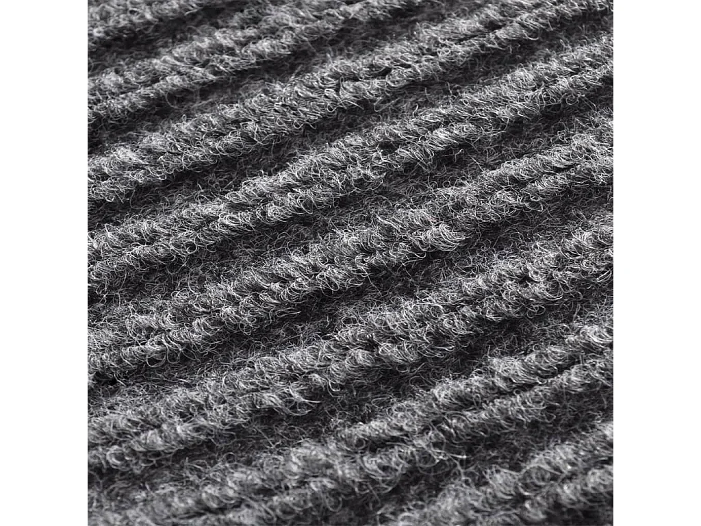 Tapis d'entrée paillasson PVC PVC grise 150 x 90 x cm DEC023123