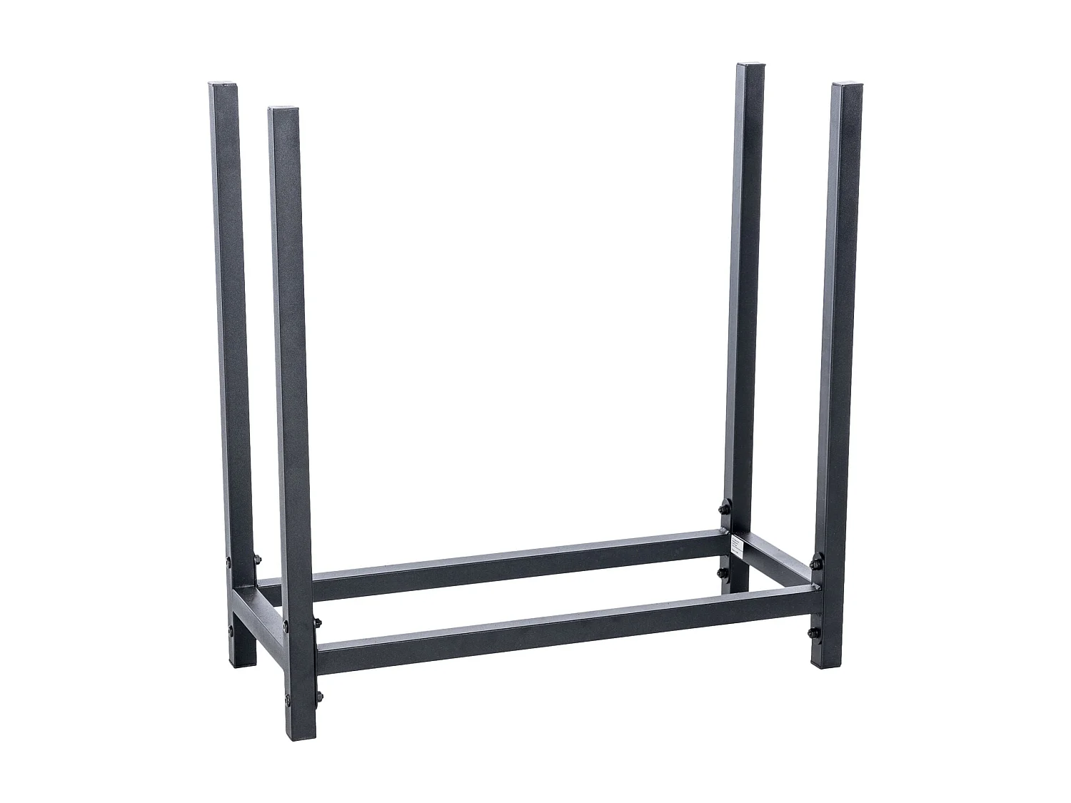 Petit range-bûches étagère support métal marron 60 x 25 x 62 cm 10_0003534