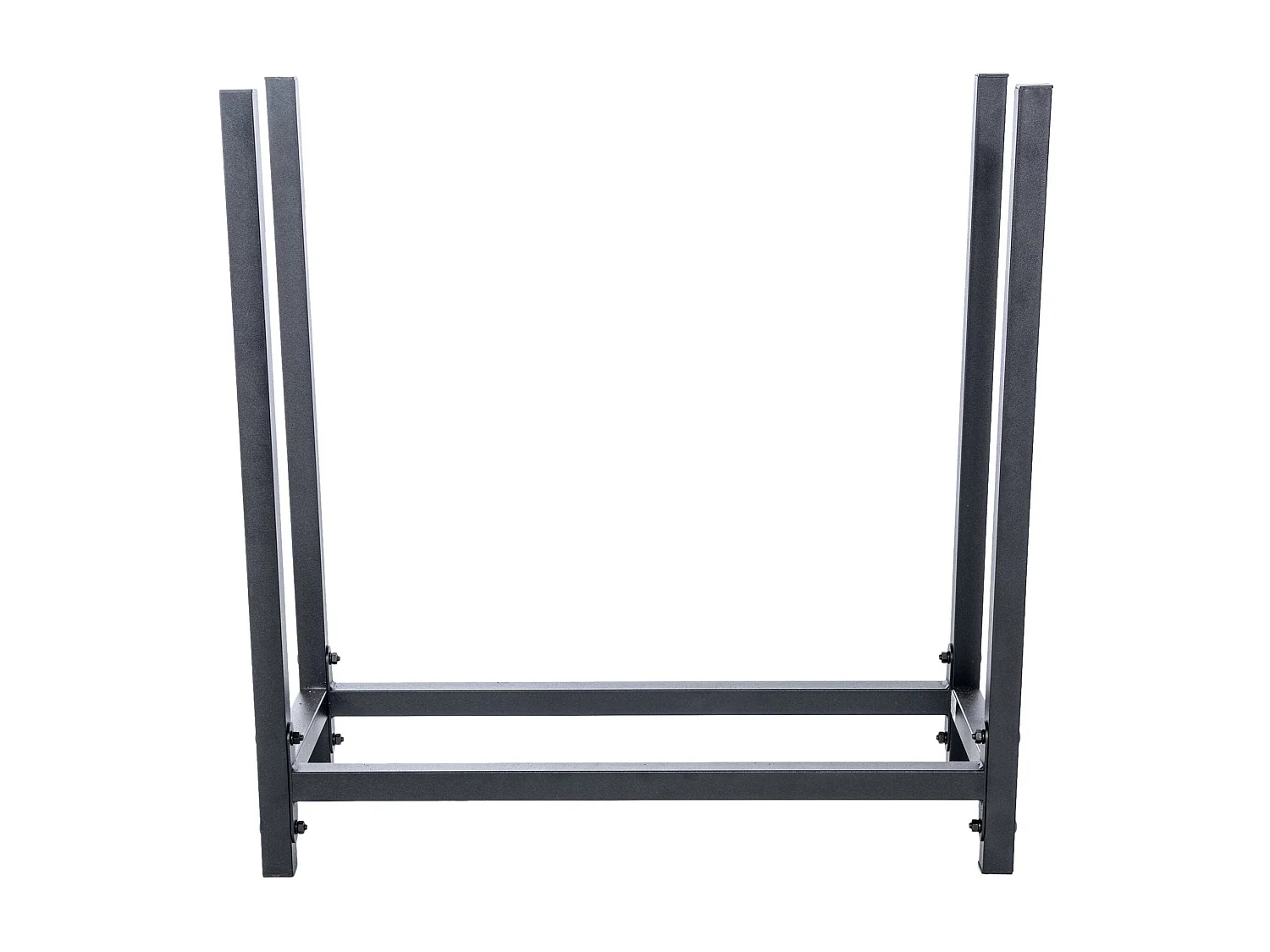 Petit range-bûches étagère support métal marron 60 x 25 x 62 cm 10_0003534