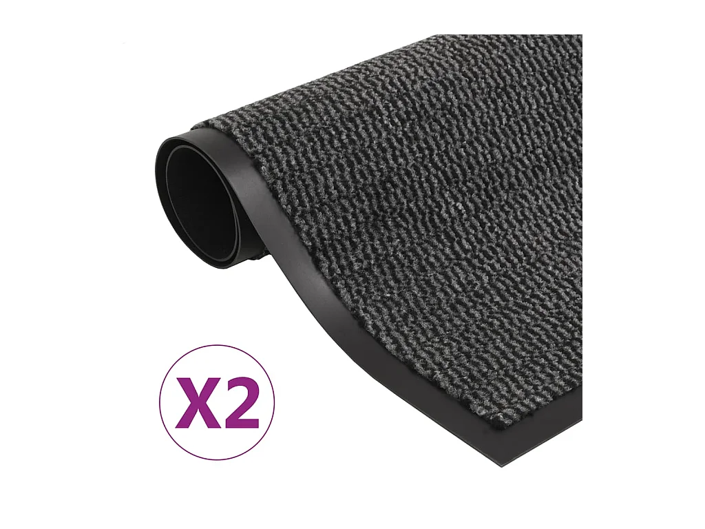 Lot de 2 paillassons 40 x 60 x cm DEC023153