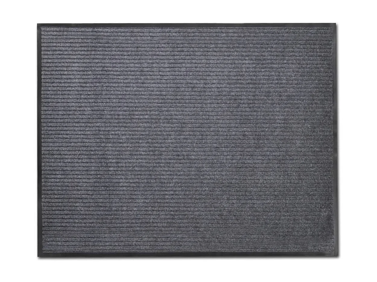 Tapis d'entrée paillasson PVC PVC grise 180 x 120 x cm DEC023124