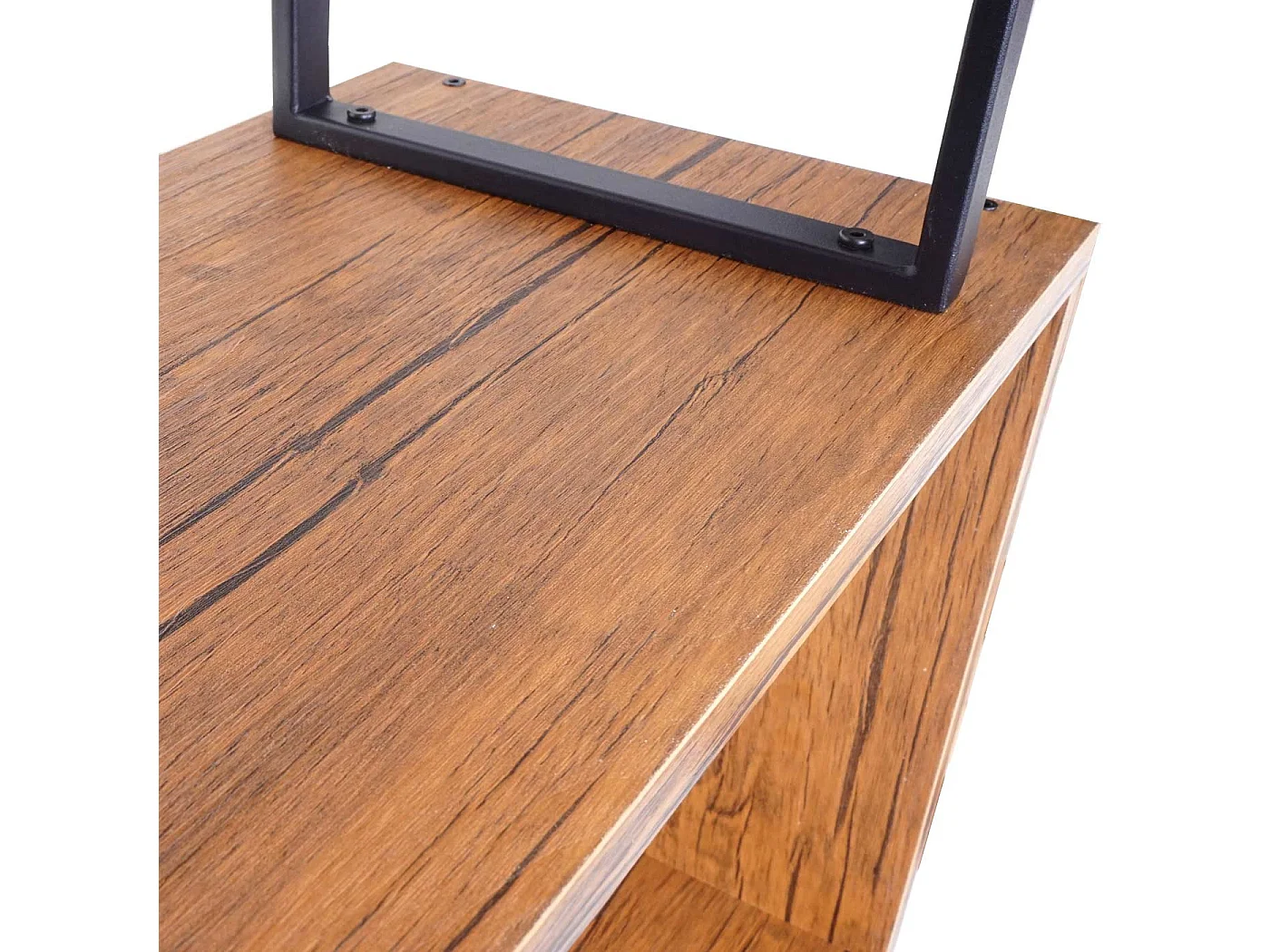 Bibliothèque étagère sur pied métal marron 80 x 30 x 183 cm 04_0001281