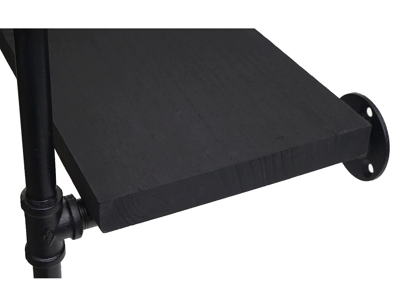 Étagère sur pieds rangement métal marron 80 x 28 x 165 cm 04_0004268