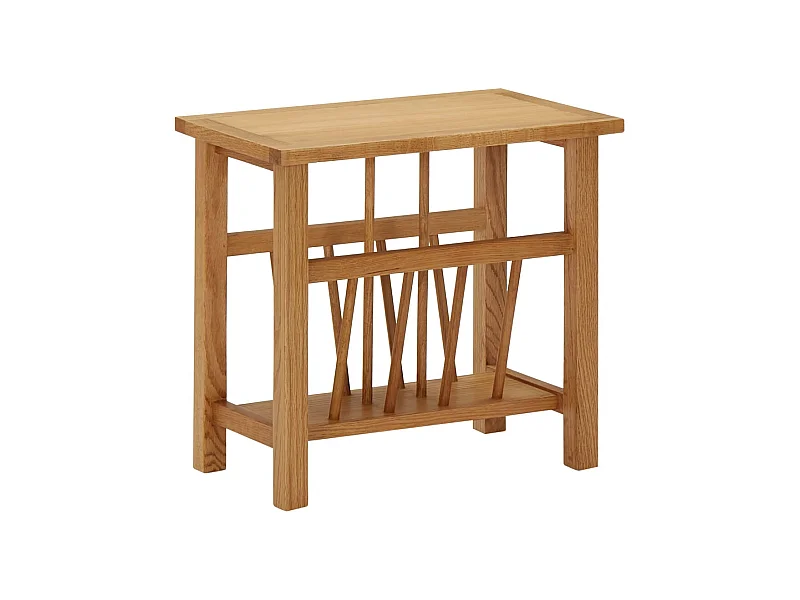 Porte revues petit meuble bois beige 45 x 27 x 42 cm DEC032578