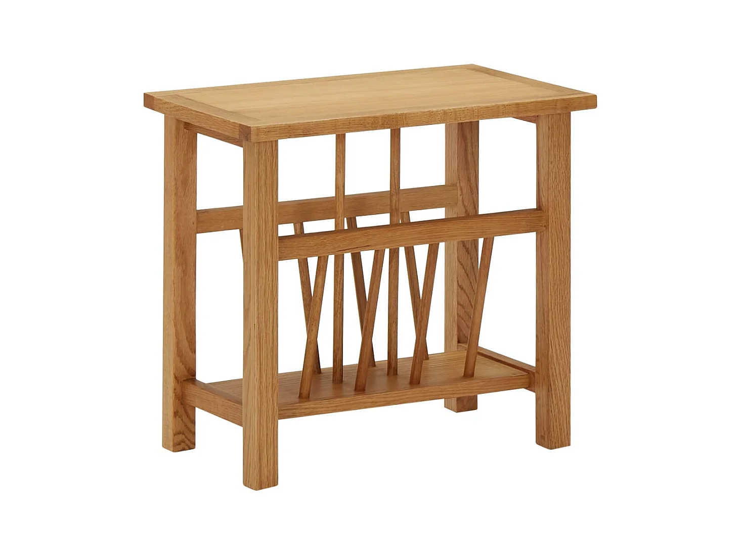 Porte revues petit meuble bois beige 45 x 27 x 42 cm DEC032578