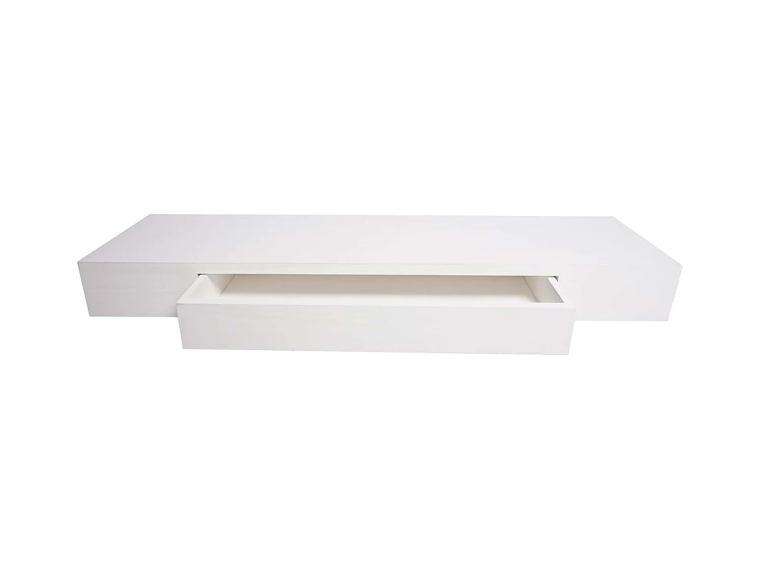 Tablette murale étagère avec bois blanche 80 x 25 x 8 cm 04_0005181