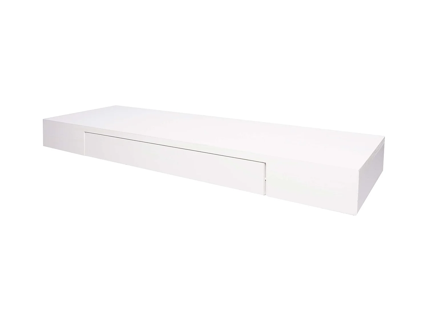 Tablette murale étagère avec bois blanche 80 x 25 x 8 cm 04_0005181