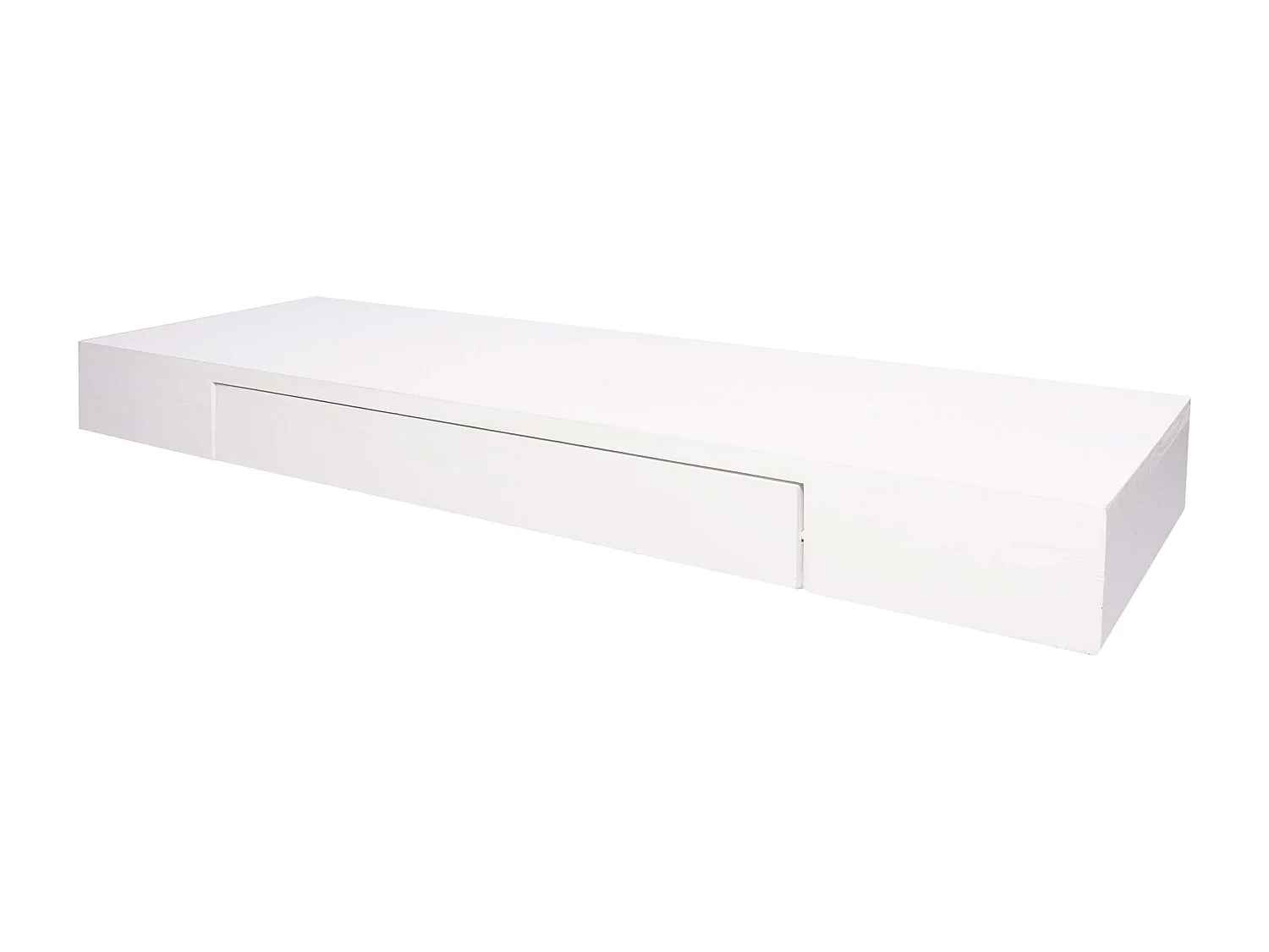 Tablette murale étagère avec bois blanche 80 x 25 x 8 cm 04_0005181