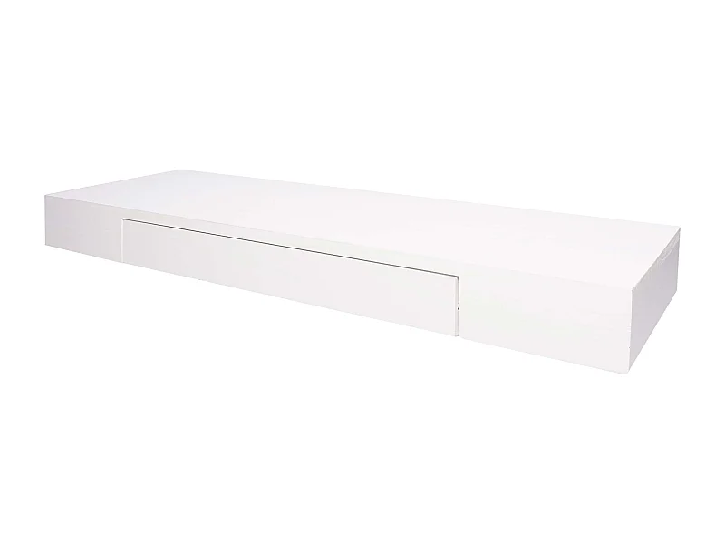 Tablette murale étagère avec bois blanche 80 x 25 x 8 cm 04_0005181