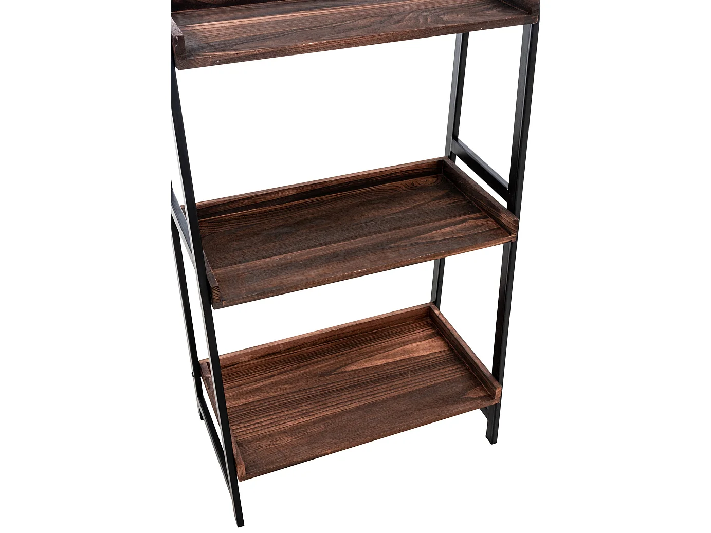 Etagère de rangement bibliothèque métal marron 64 x 36 x 152 cm ETA10106
