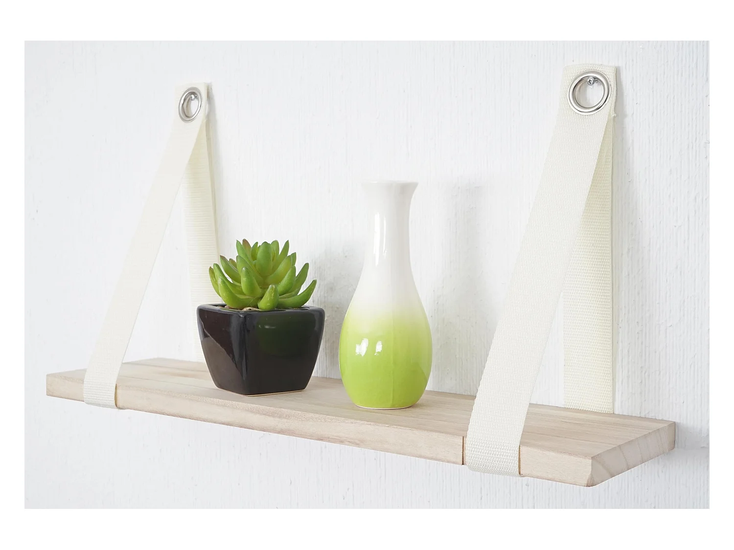 Étagère murale suspendue 27x50cm bois marron 49.5 x 13 x 27 cm 04_0005187