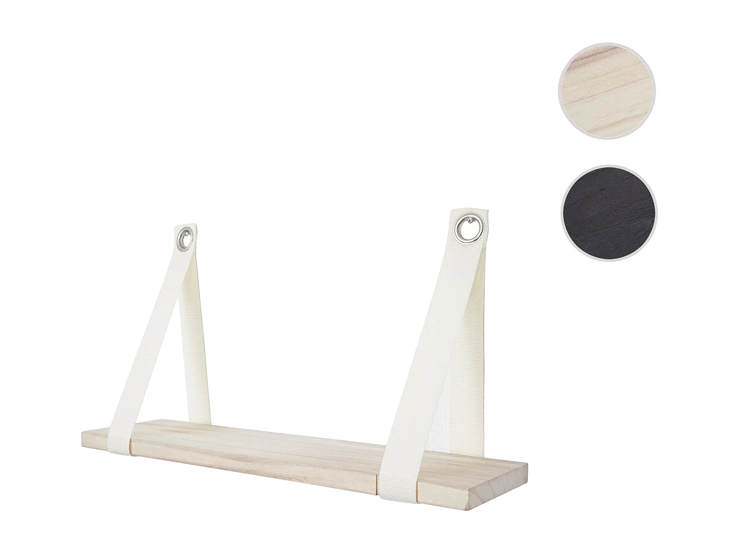 Étagère murale suspendue 27x50cm bois marron 49.5 x 13 x 27 cm 04_0005187