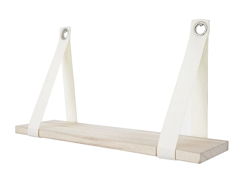 Étagère murale suspendue 27x50cm bois marron 49.5 x 13 x 27 cm 04_0005187