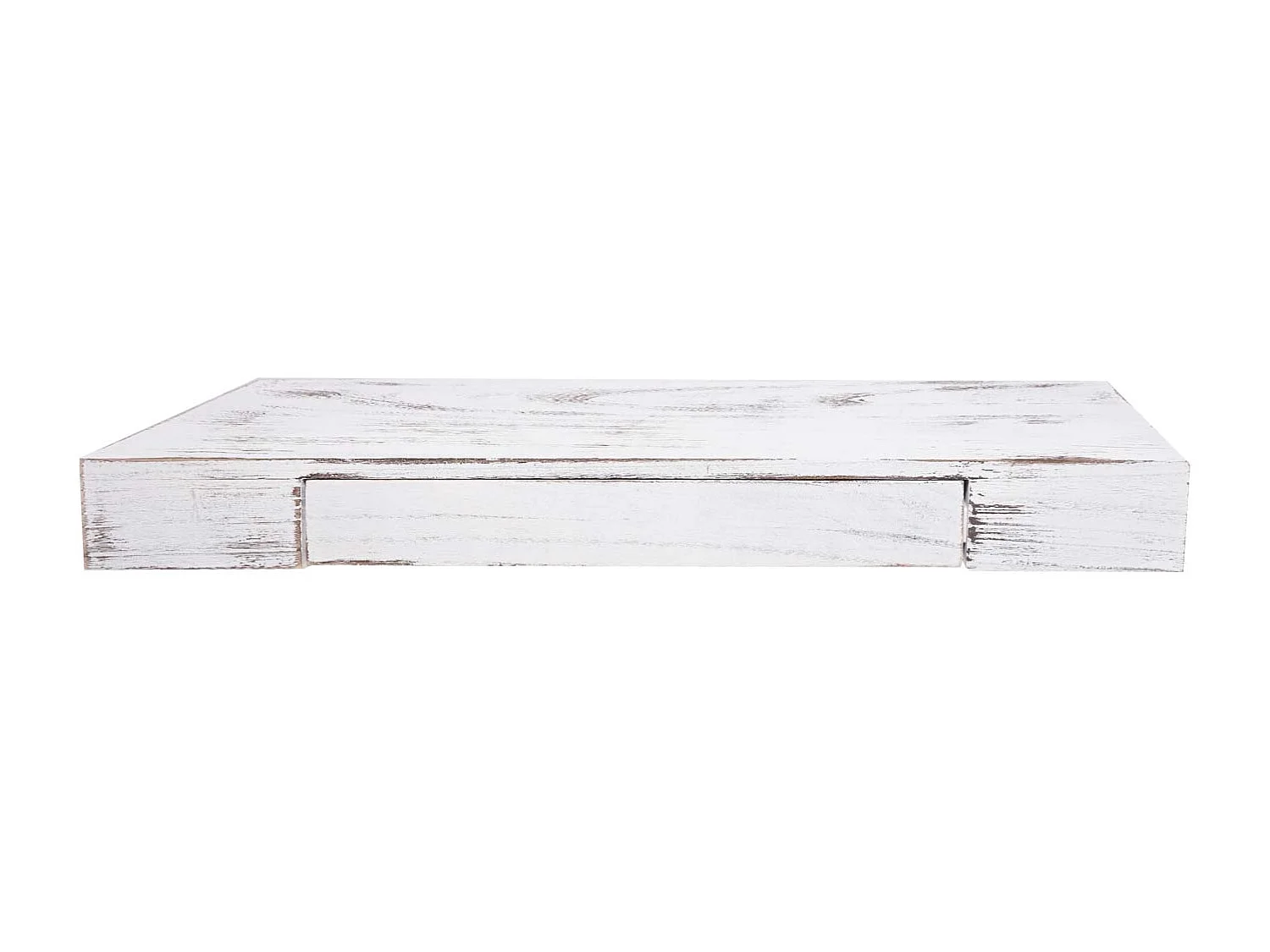 Étagère murale étagère suspendue bois blanche 80 x 25 x 8 cm 04_0005180