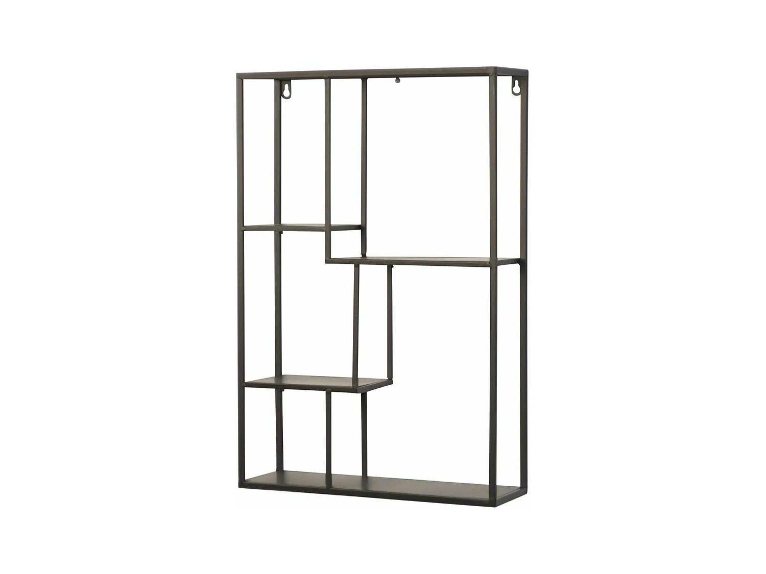 Étagère murale en métal métal argentée 40 x 12 x 60 cm ETA05037