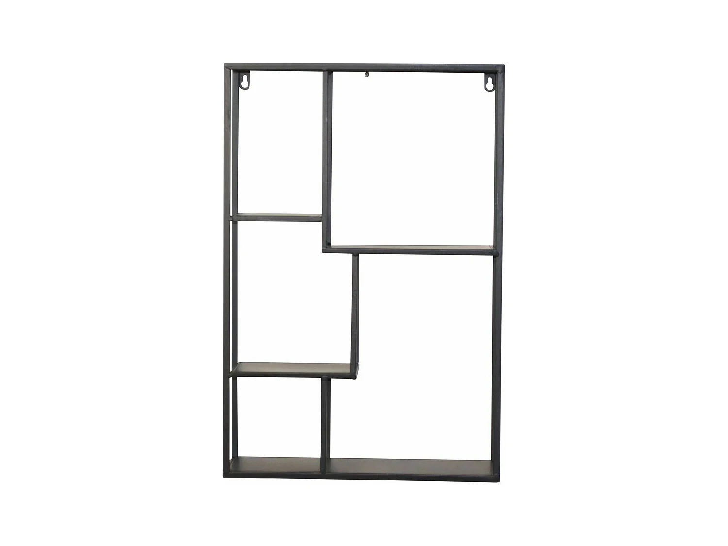 Étagère murale en métal métal argentée 40 x 12 x 60 cm ETA05037