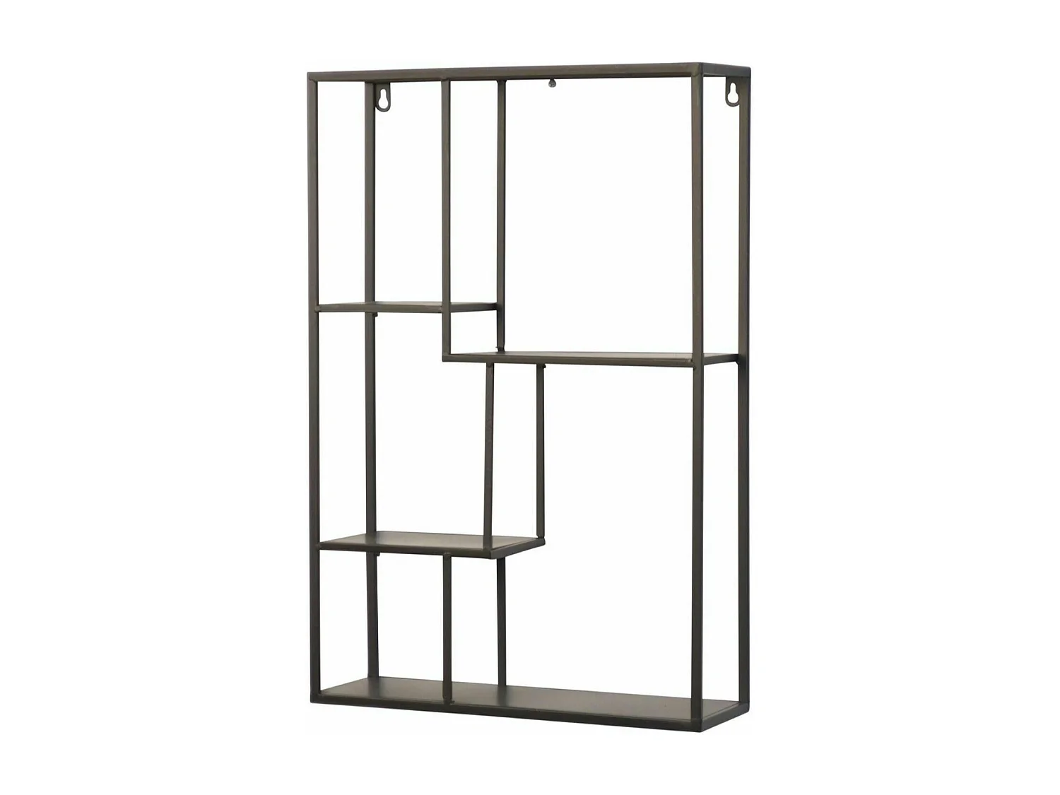 Étagère murale en métal métal argentée 40 x 12 x 60 cm ETA05037