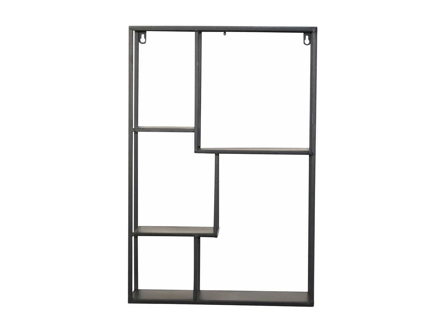 Étagère murale en métal métal argentée 40 x 12 x 60 cm ETA05037