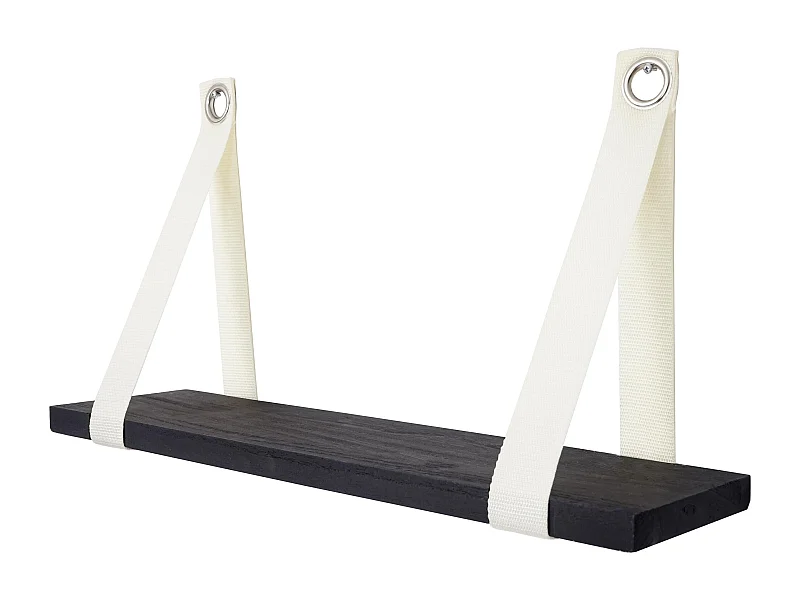 Étagère murale suspendue 27x50cm bois marron 49.5 x 13 x 27 cm 04_0005188