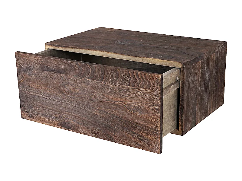 Étagère murale à tiroir marron 46 x 30 x 21 cm 04_0005175