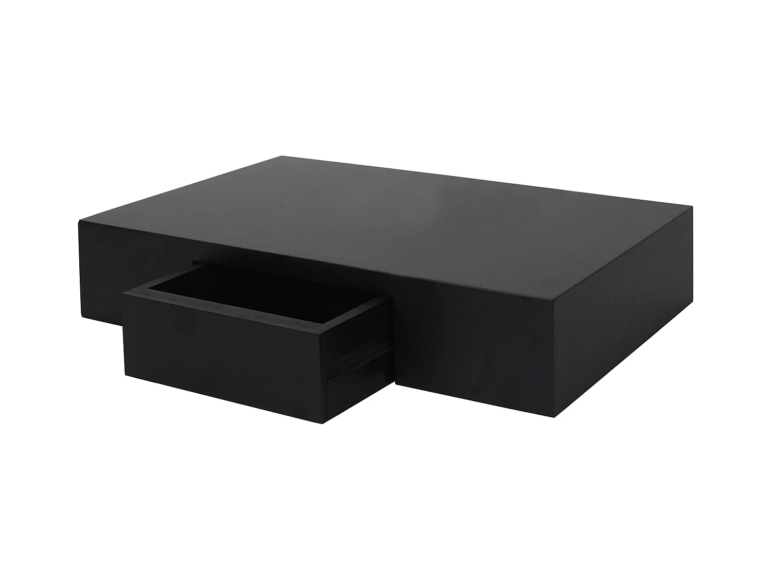 Étagère murale suspendue avec noire 40 x 25 x 8 cm 04_0005681