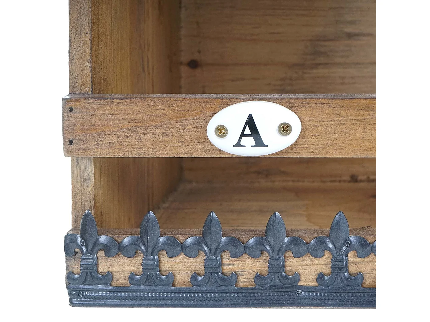 Étagère murale suspendue 5 bois marron 71 x 16 x 18 cm 04_0005171