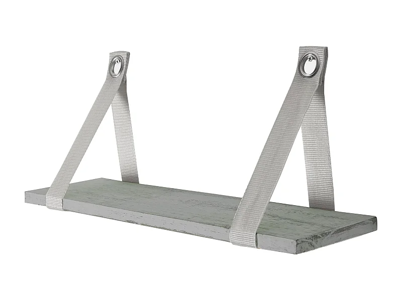 Étagère murale suspendue en bois marron 49.5 x 13 x 20.5 cm 04_0005185