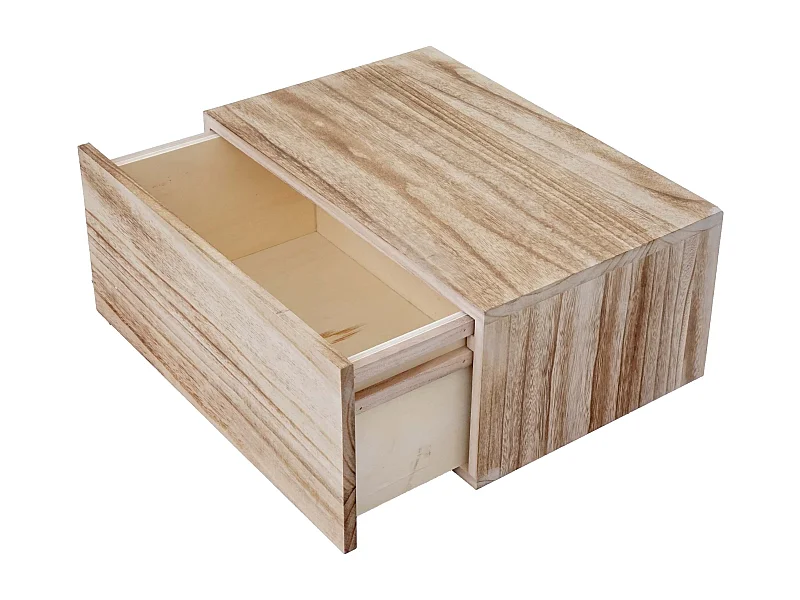 Étagère murale à tiroir marron 46 x 30 x 21 cm 04_0005174