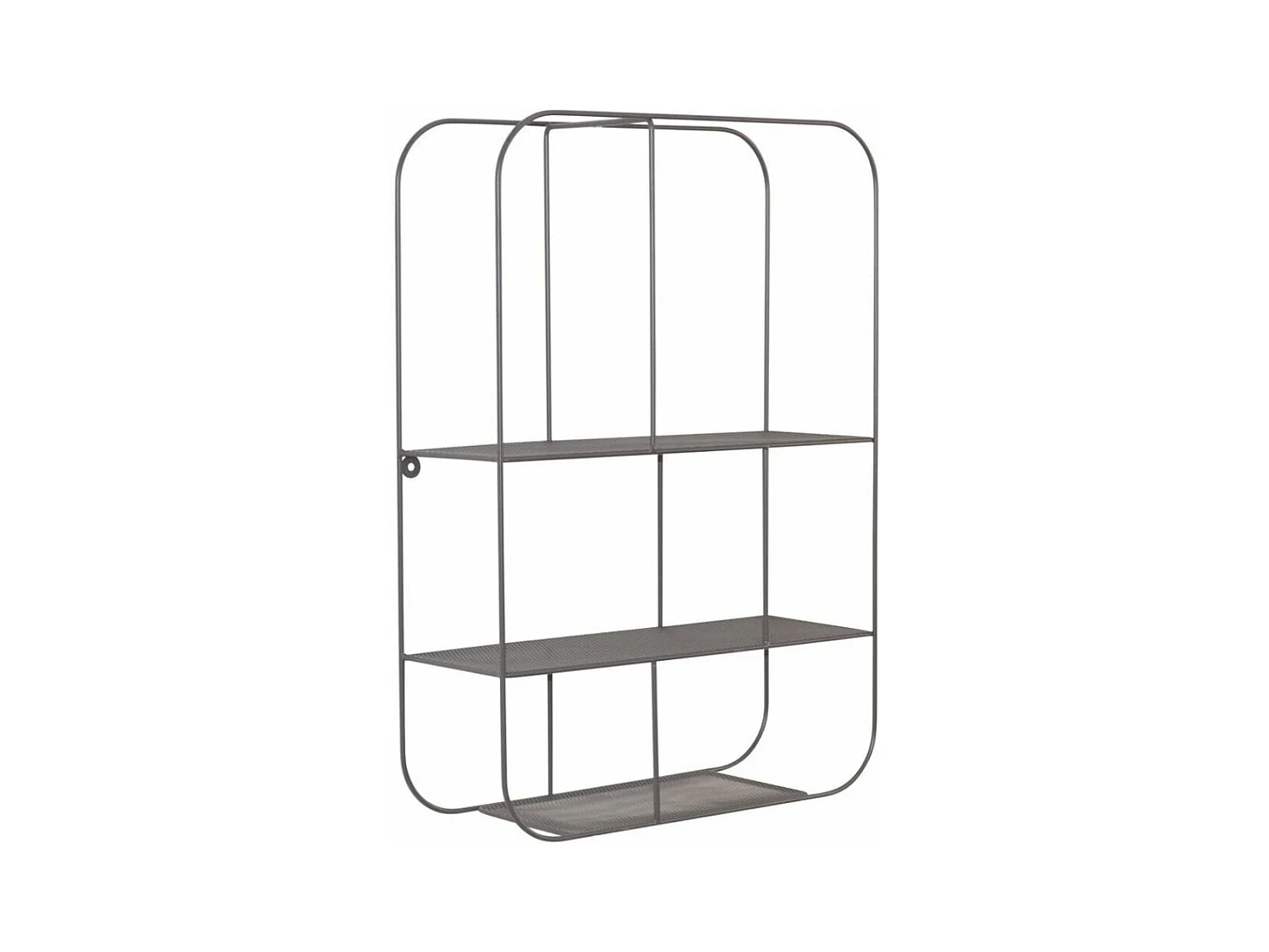 Étagère murale en forme métal grise 42 x 15 x 60 cm ETA05035