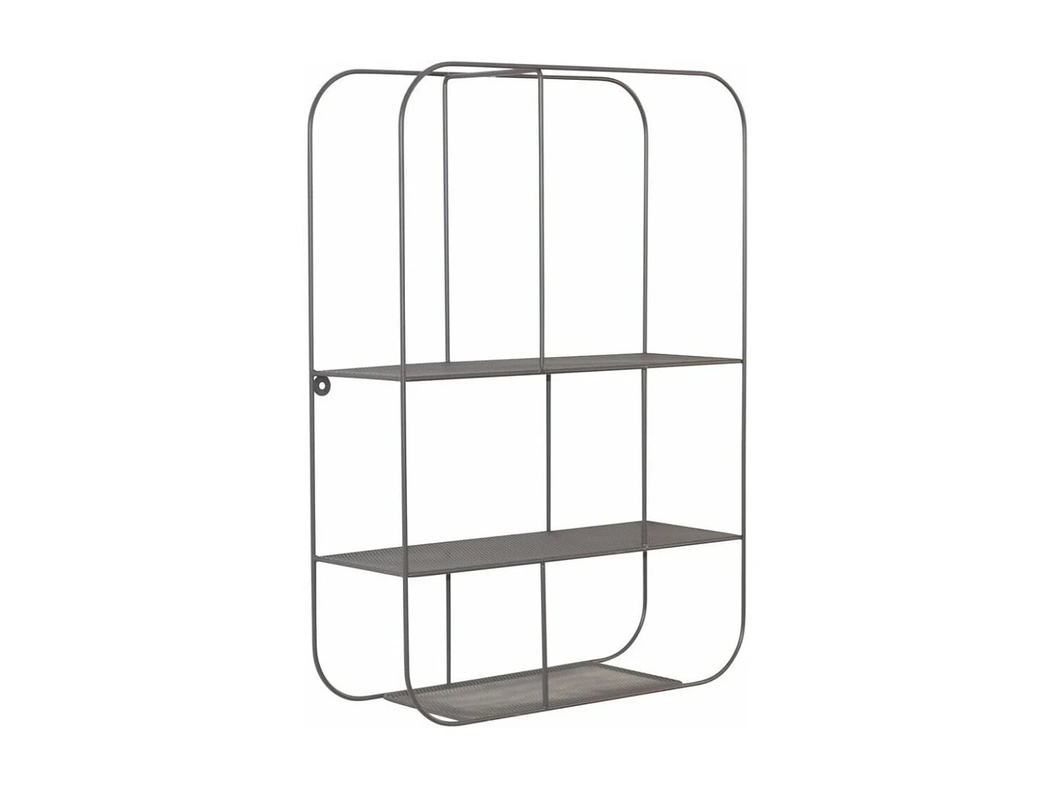 Étagère murale en forme métal grise 42 x 15 x 60 cm ETA05035